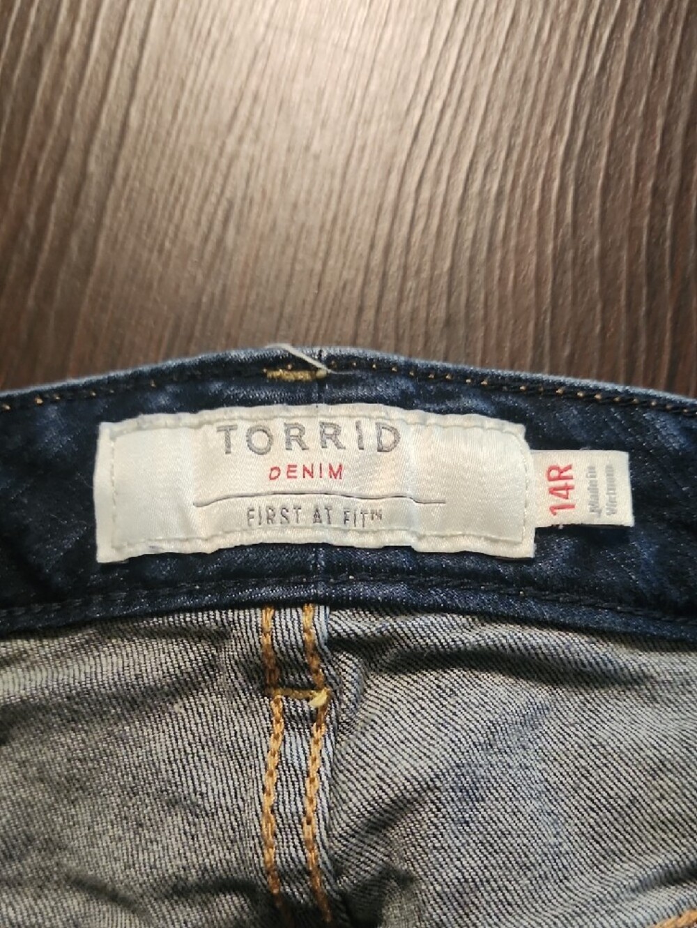 torrid Dark Blue Straight-Leg Jeans - Picture 2 of 3